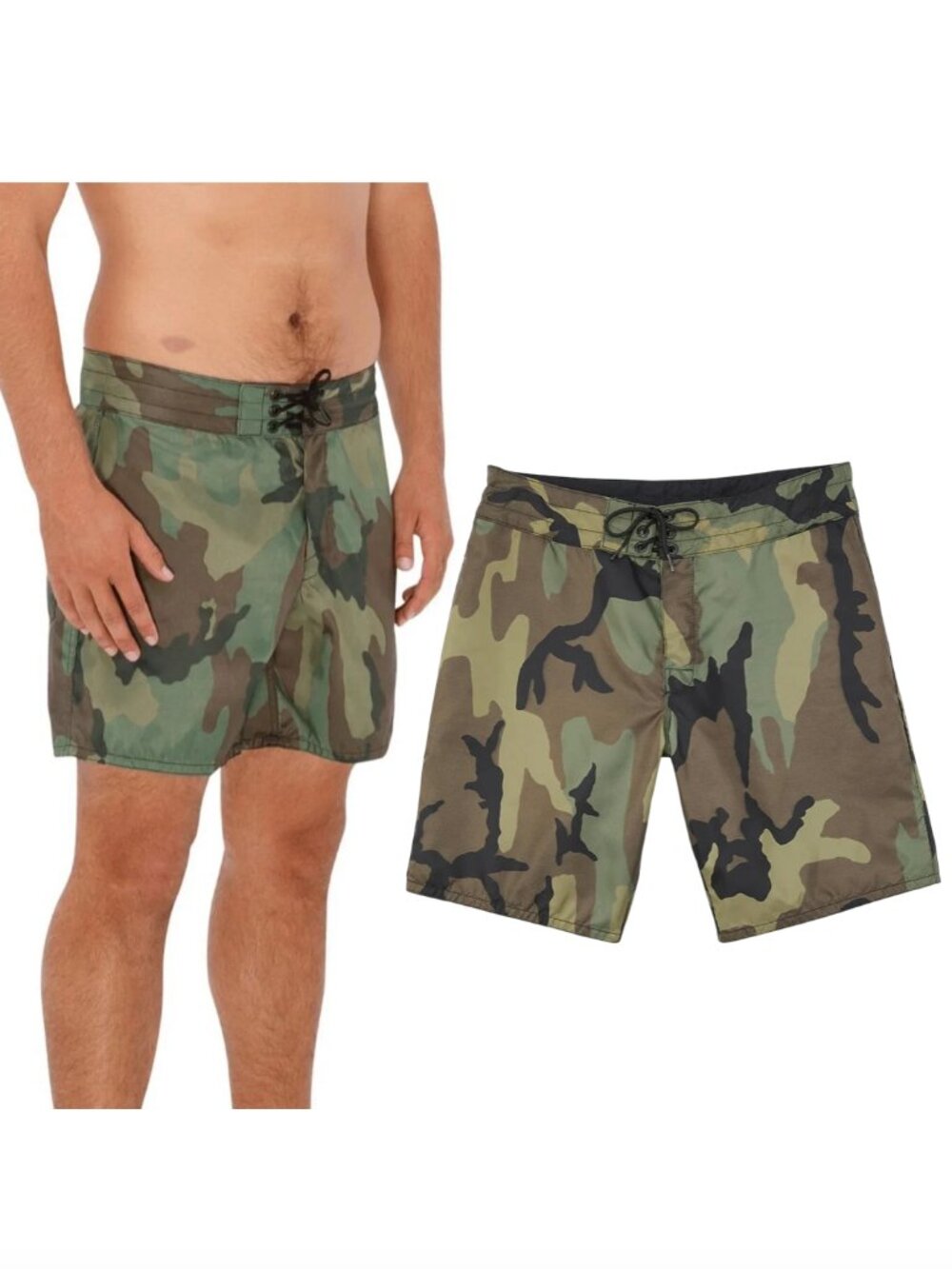 BIRDWELL BEACH BRITCHES camo print 311 Board Shorts sz 34